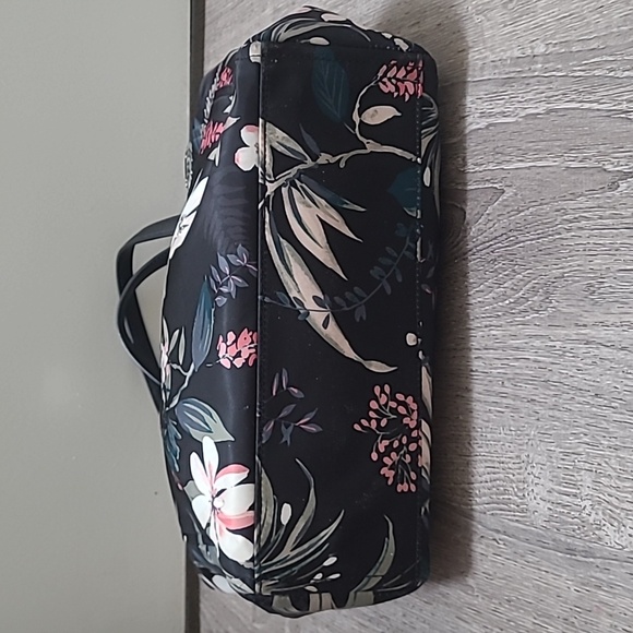 Kate Spade Black Floral Wilson Road Alyse Botanical Flower Purse - Picture 4 of 6
